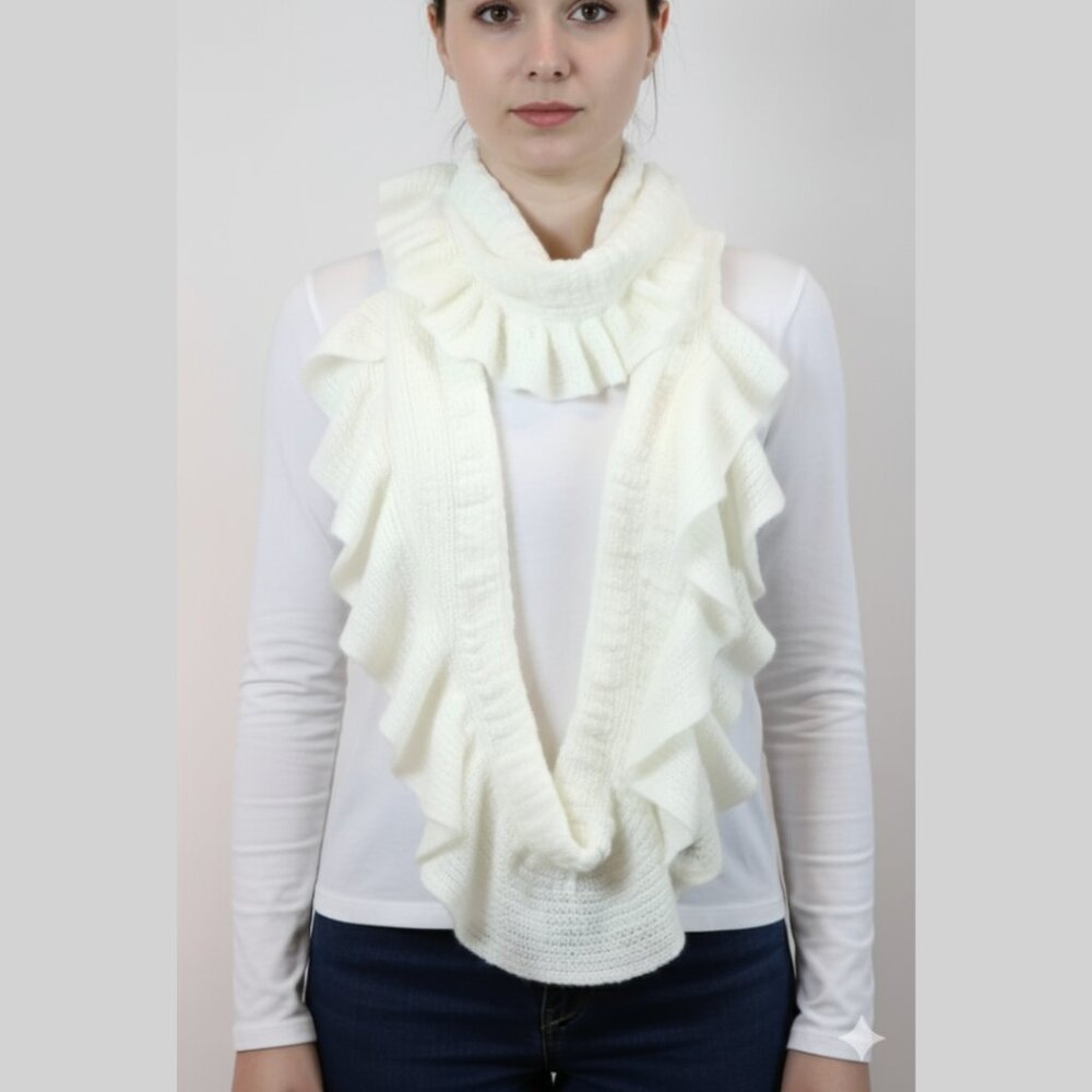*White Circle Scarf